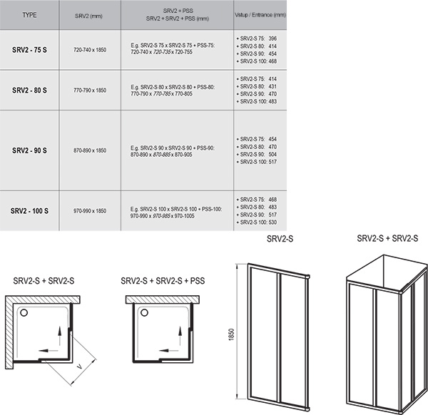 Душевой уголок RAVAK SUPERNOVA SRV2-75 S белый+Пеаpл 14V3010211 Душевой уголок RAVAK SUPERNOVA SRV2-75 S белый+Пеаpл 14V3010211