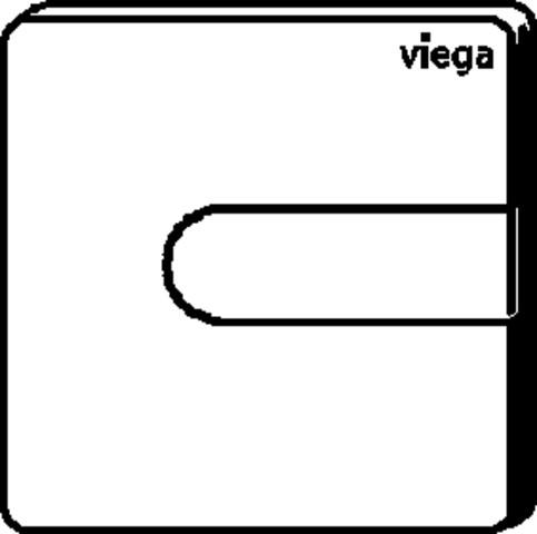 Панель смыва Viega Prevista для писсуара 774592 Панель смыва Viega Prevista для писсуара 774592