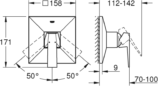 Смеситель Grohe Allure Brilliant 24071000 для душа