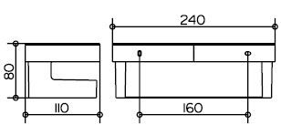Полка Keuco Moll для душа