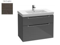 Тумба под раковину Villeroy&Boch Subway 2.0  цвет-дуб графитовый A91510FQ hog2