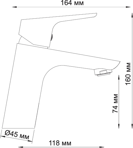 Смеситель Wasserkraft Lippe 4503 для раковины