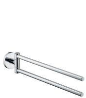 полотенцедержатель двойной, поворотный Hansgrohe Logis, 40512000 полотенцедержатель двойной, поворотный Hansgrohe Logis, 40512000