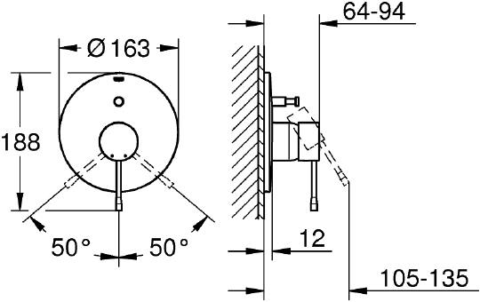 Смеситель Grohe Essence New 19285BE1 для ванны с душем
