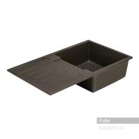 Мойка для кухни Aquaton Верона прямоугольная с крылом кофе 1A710032VR280