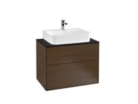 Тумба под раковину Villeroy&Boch Finion  цвет-шпон ореха F09200GN hog2