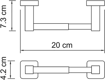 Держатель туалетной бумаги Wasserkraft Lippe K-6522