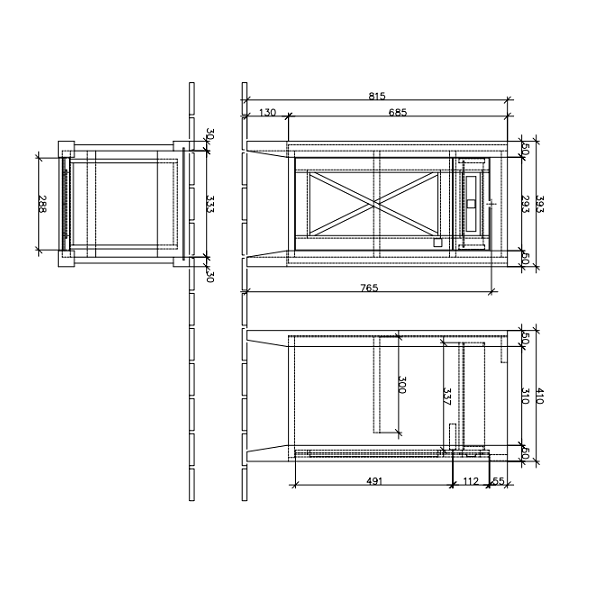Тумба под раковину Villeroy&Boch Hommage Duo  цвет-белый 896421R2 hog2