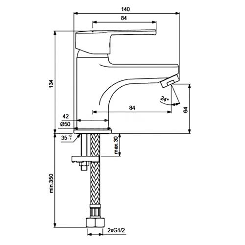 Смеситель для умывальника Vidima UNO GRANDE, B2010AA