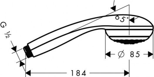 Душевая лейка Hansgrohe Crometta 85 1jet Green 28561000