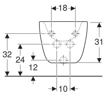 Подвесное биде Geberit Citterio 500.539.01.1