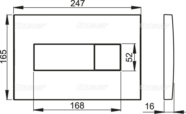 Кнопки смыва AlcaPlast M371S сенсорная Кнопки смыва AlcaPlast M371S сенсорная