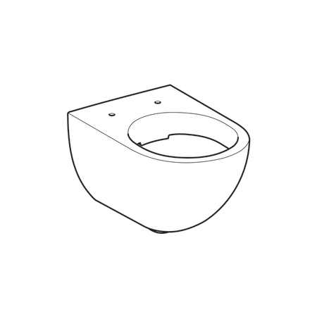 Унитаз Geberit Acanto безободковый материал-керамика, цвет-белый глянцевый 500.600.01.2