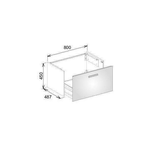 Тумба под раковину Keuco Royal Universe  цвет-титан 32760160000 hog2
