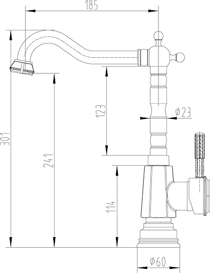 Смеситель Lemark Jasmine LM6605ORB для кухонной мойки