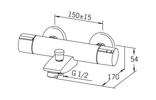 Смеситель для ванны и душа Oras Cubista 2875U