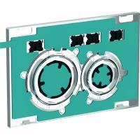 Смывная клавиша Geberit Sigma21, двойной смыв: под заполнение материалом заказчика, глянцевый хром 115.884.00.1