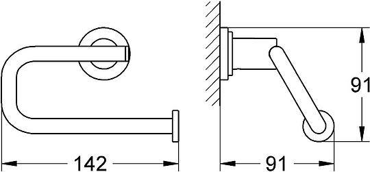 Держатель туалетной бумаги Grohe Atrio 40313000