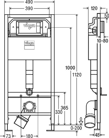 Инсталляция для унитаза Viega 771973