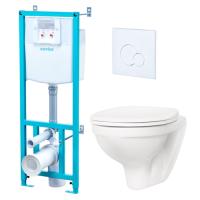 Комплект Santek  "Бореаль" (подвес. унитаз с сиденьем soft close, инсталляция, панель бел. цвета),  1.WH30.2.464