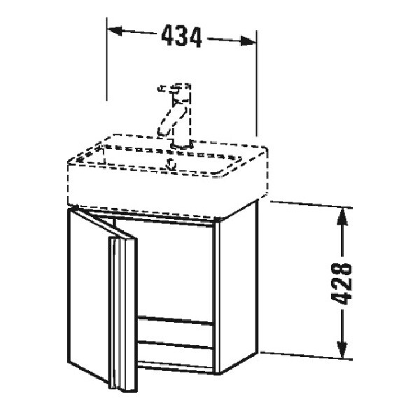 Тумба под раковину Duravit Vero Air  цвет-американский орех VA6211R1313 hog2