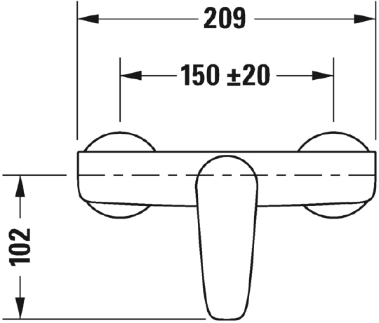 Смеситель Duravit B.1 B14230000010 для душа
