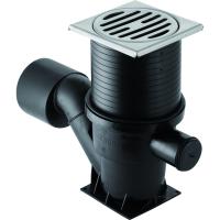 Трап Geberit PE, шлицевая решетка 15 х 15 см: d=110мм, d1=56мм 367.630.16.1