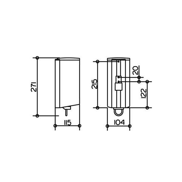 Дозатор для жидкого мыла Keuco Plan  14954070100