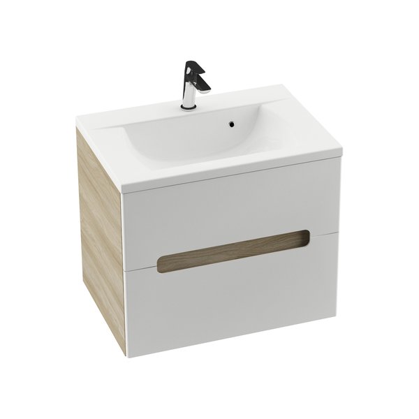 Умывальник RAVAK CLASSIC 600 белый с отверстиями XJD01160000