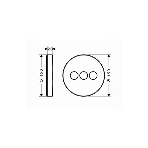 Переключатель потоков Hansgrohe ShowerSelect для душа, хром 15745000