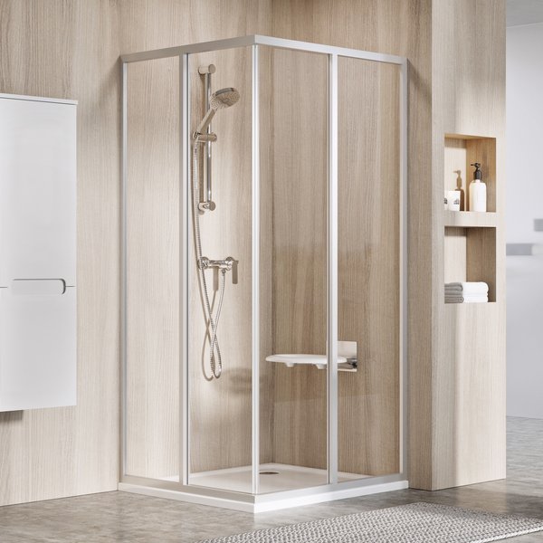 Душевые двери Ravak SRV2-80 S сатин+Гpапе 14V40U02ZG