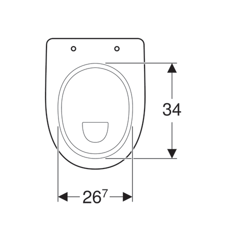 Унитаз напольный Geberit Renova Comfort, высота чаши 49 см, горизонтальный выпуск  218520000