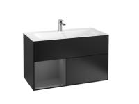 Тумба под раковину Villeroy&Boch Finion  цвет-Black Matt Lacquer F030GNPD hog2