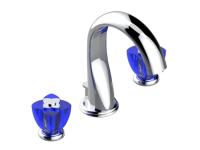 Смеситель для раковины THG Petale de Cristal clair lisele dore, U6B A02 151