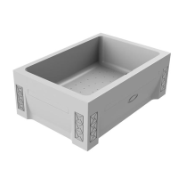 Высокий поддон к душевому углу Верчелли правое исполнение 1-11-0-2-0-013