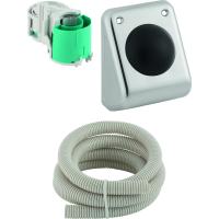 Система пневматического управления смывом унитаза Geberit, одинарный смыв, стенная ножная клавиша 115.918.00.1