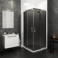 Душевой уголок RAVAK BLIX BLRV2K-120 сатин + стекло Графит 1XVG0U00ZH