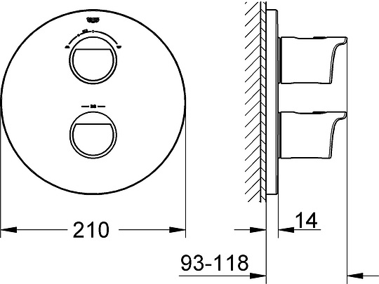 Термостат Grohe Grohtherm 2000 New 19355001 для ванны с душем