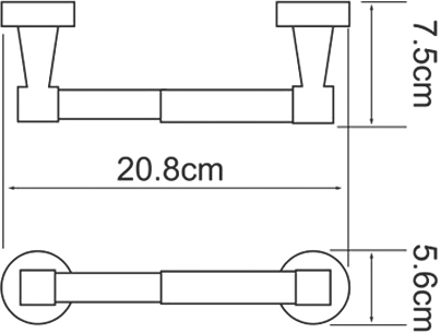 Держатель туалетной бумаги Wasserkraft Isen K-4022