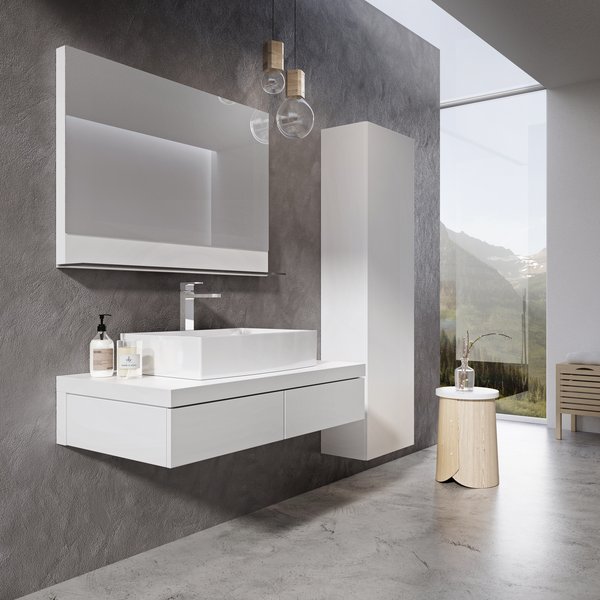 Зеркало RAVAK Formy 1200 белое X000001045