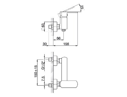 Смеситель для душа Cisal Roadster  RR 00044 0 21 hog