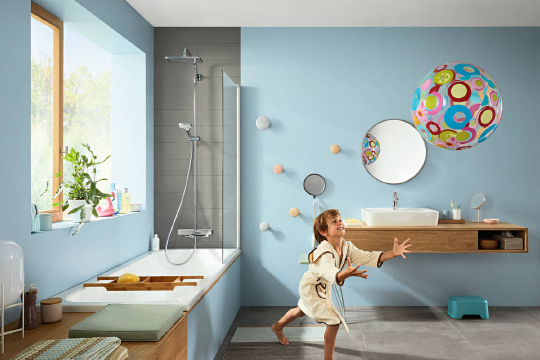 Душевая стойка Hansgrohe Croma 27687000 для ванны с душем, с термостатом