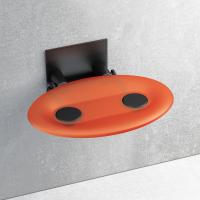 Универсальное сиденье для душа RAVAK OVO-P-ORANGE/BLACK B8F0000044