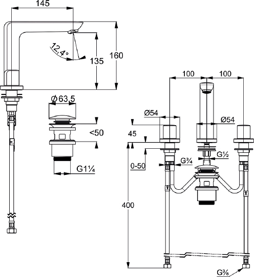 Смеситель Kludi Ameo 413930530 для раковины