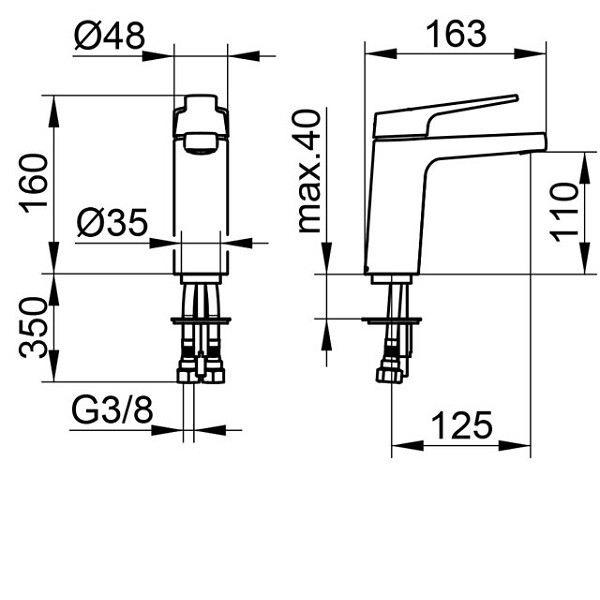 Смеситель для раковины Keuco Moll  52702010100 hog