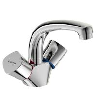 Смеситель для умывальника Vidima QUADRO с литым поворотным изливом, BA244AA