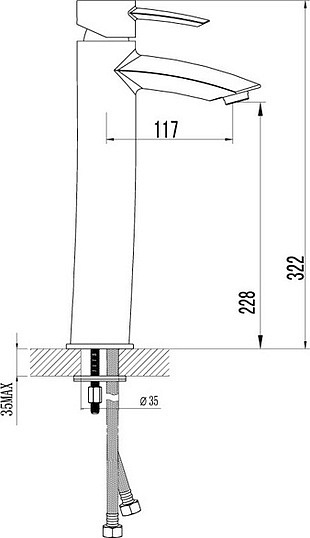 Смеситель Lemark Atlantiss LM3209C для раковины