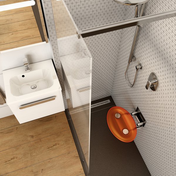 Унивеpсальное сиденье для душа RAVAK OVO-P ORANGE B8F0000005