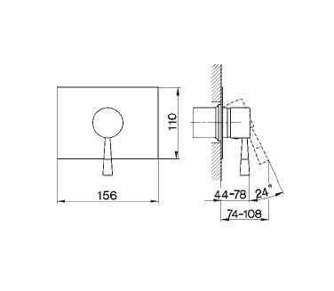 Смеситель для душа Cisal Pumpy  PU 00300 0 79 hog