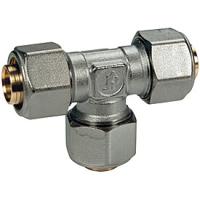 Тройник, Giacomini, R564AM, 32 x 3, латунь, с цанговым соединением, для труб GIACOTHERM, GIACOFLEX и многослойных R564MX126